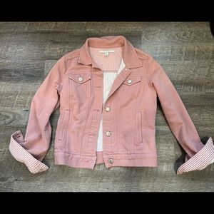 Lauren Conrad pink jean jacket size xs